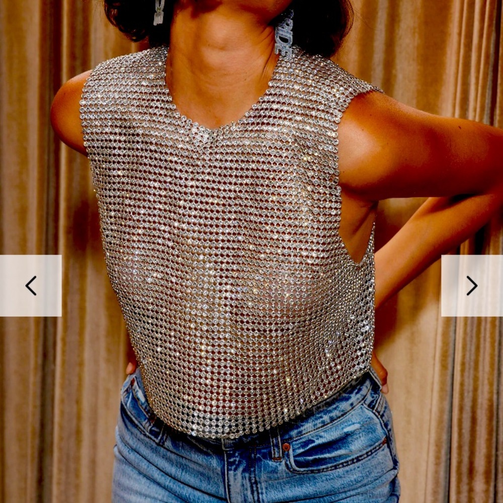 12th Tribe Rhinestone Top